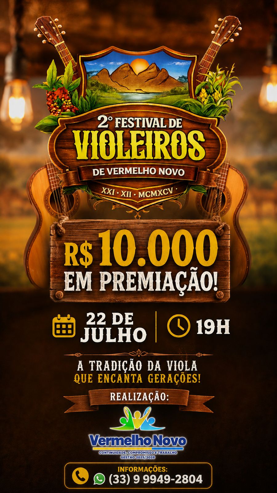 Logo do Festival de Violeiros de Vermelho Novo